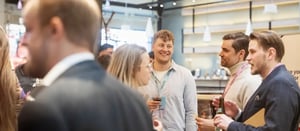 people networking at an event