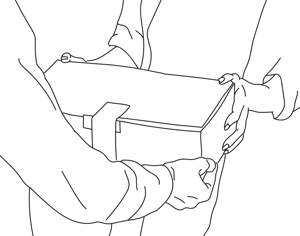 Paketübergabe